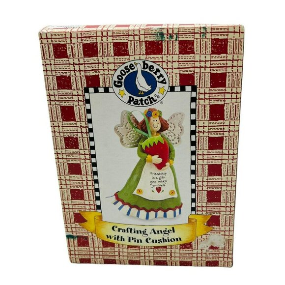 Gooseberry Patch Crafting Angel Pin Cushion Strawberry Midwest Cannon Falls - Picture 2 of 10